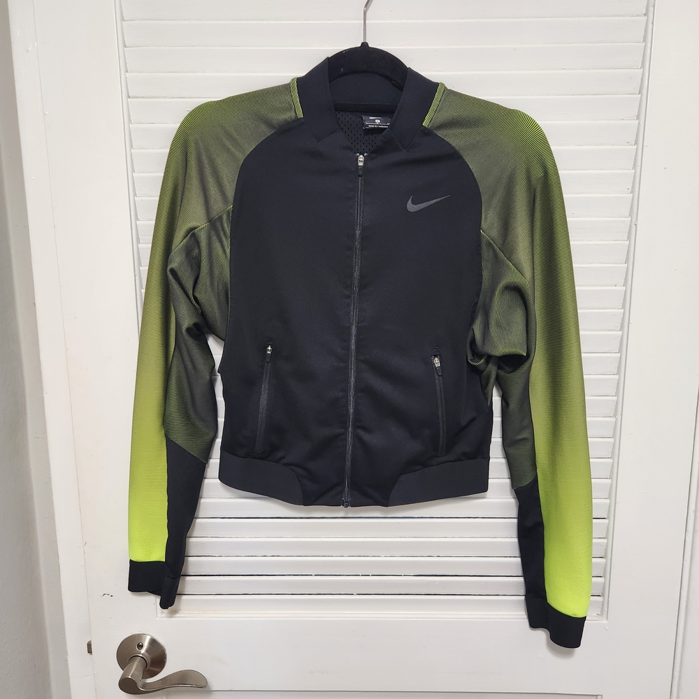 Nike Black and Green Jacket